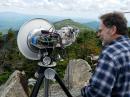 Mike Seguin, N1JEZ, on New York's Whiteface Mountain, ready to set a new US-Canada record on 47 GHz. [Courtesy of Mike Seguin, N1JEZ]